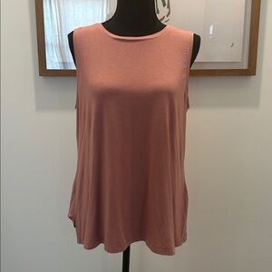 Adrienne Vittadini Tank Top Sleeveless. XL Dusty Rose Pink